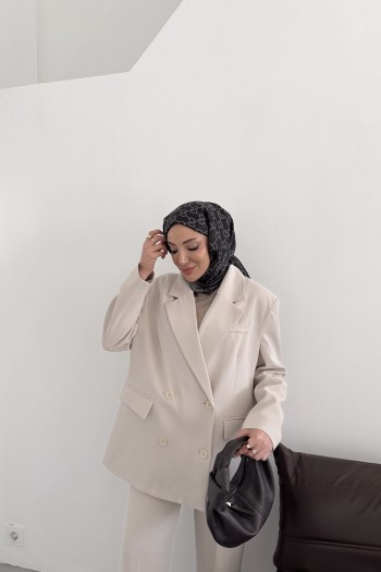 Taş Wendy Kemerli Blazer Takım